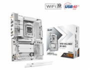 ASRock MB Sc AM5 X870E Challenger WiFi WHITE,  AMD X870E, 4xDDR5, 1xHDMI, 2xUSB4, WiFi