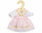 Bigjigs Toys Růžové šaty s bílým tričkem pro panenku 28 cm