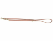 Pure, nastavitelné vodítko pro psy, kožené, růžové, M–L: 2 m/20 mm