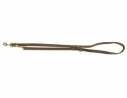 Trixie Pure, nastavitelné vodítko pro psy, kožené, hnědé, S–M: 2 m/15 mm