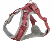 Trixie Postroj pro psy Premium FlexMesh Sangria L: 63–92 cm/25 mm vhodný pro mopsy a buldoky