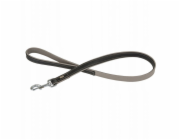 BarryKing Kožené vodítko , S: 20 mm / 100 cm, černé/šedé
