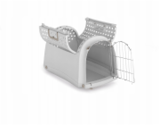 iMac Linus Cabrio, přepravka, pro psa/kočku, šedá, 50x32x34,5