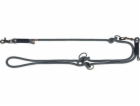 Trixie Vodítko pro psy Soft Rope, černé/šedé, nylonové, S...
