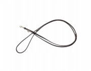 Barry King nastavitelné kožené vodítko pro psy, hnědé/černé, XS-S, 12 mm/200 cm