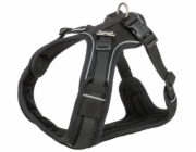 Trixie Postroj pro psy Premium FlexMesh, černý, XS–S: 40–57 cm/15 mm, vhodný pro mopsy a buldoky