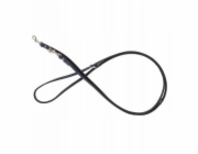 Barry King Kožené vodítko pro psa , nastavitelné, tmavě modré/černé, XS-S, 12 mm/200 cm