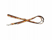 BarryKing Vodítko pro psy , podzimní vzor, nastavitelné, popruh, 30 mm / 220 cm hnědé