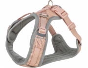 Trixie Postroj Premium FlexMesh, růžový, délka: 63–92 cm/25 mm, vhodný pro mopsy a buldoky