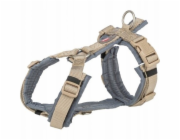 Trixie Premium Trekking Postroj pro psy Pískově/Grafit S–M: 44–53 cm/20 mm