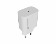 Universální nabíječka Natec RIBERA 20W, 1X USB-C, bílá