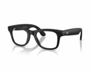Meta Ray-Ban Gen2 Wayfarer, Matte Black, Clear (Large)