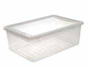 Úložný box Bea s víkem 11l průhledný
