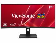 ViewSonic VA3420C-2 34" 21:9, 3440 x 1440, VA zakřivený monitor,120Hz,HDMI,DP,USB,USB-C 96W, speakers,výš. stavitelný