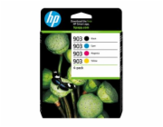 HP 903 - 4-balení - cerná, žlutá, azurová, purpurová - originální - Officejet - inkoustová cartridge - pro Officejet 6950, 6951