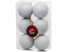 Koule MagicHome Vanoce, 6 ks, bila, na vanocni stromecek,...