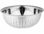 Cedník MagicHome, 26,5 cm, s miskou, okrúhle otvory, nerez