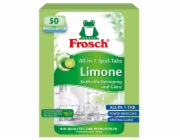 Tablety Frosch EKO, Všetko v 1, do umývačky riadu, citrón, 50 tabliet, ALL in 1