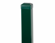 Stlpik Strend Pro EUROSTANDARD, 1700/60x40/1,25 mm, zelený, hranatý, čiapočka, Zn+PVC, RAL6005
