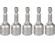 Hlavica s magnetom Strend Pro MS84, 12 mm, 1/4", magnetický držiak bitov, bal. 5 ks