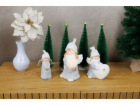 MagicHome Vánoční figurka, Anděl se sněhovou koulí, LED, ...