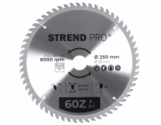 Strend Pro TCT 250x3,0x30/20 mm 60T, pilový kotouč na dřevo, SK plátky