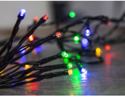 Řetěz MagicHome Christmas CEIBO, 96 LED vícebarevný, 8 funkcí, časovač, 3xAA, venkovní, osvětlení, L