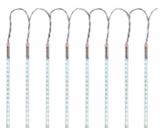 MagicHome Vánoční řetěz Icicle, 240 LED studená bílá, 8 palců, efekt vodopádu, 230 V, 50 Hz, IP44, v