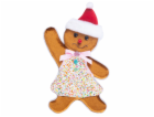 Dekorace MagicHome Vánoce, Candy Line Perníček, 19x3x32 cm