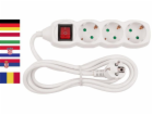 Kabel Strend Pro GER DG-805BK, německá zásuvka, 3,00 m, 5...