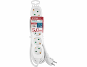 Kabel Strend Pro GER DG-805B, německá zásuvka, 5,00 m, 5 zásuvek, HU, RO, SRB, CRO