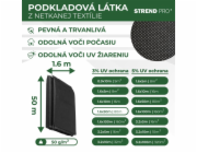 Tkanina Garden B4406 1,6x50 m, netkaná textilie, 50 g/m, černá role
