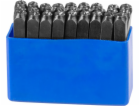 Děrovače abecedy HR59105 05 mm, písmeno, 27 ks