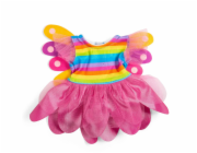 Bigjigs Toys Duhové šaty víly s křídly pro panenku 34 cm