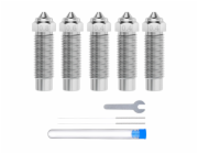 Sada trysek z tvrzené oceli pro ELEGOO Neptune 4 Plus / 4 Max (0,4 mm × 3 ks, 0,6 mm × 1 ks, 0,8 mm × 1 ks)