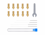 Sada mosazných trysek pro ELEGOO Neptune 4 / 4 Pro (0,2 mm x 2, 0,4 mm x 4, 0,6 mm x 2, 0,8 mm x 2)