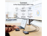 Belkin CONNECT 8-in-1 USB-C Hub  for 2 Screens INC027hqSGY