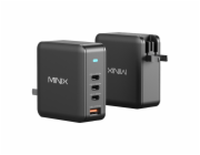 Nástěnná nabíječka Minix P165 s technologií GaN, 3 porty USB-C a 1 portem USB-A