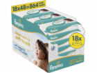 Pampers Vlhčené ubrousky Aqua Soft Touch 18x48 ks bez plastu