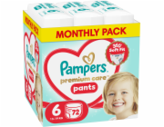 Plenkové kalhotky Pampers Premium Care 6, 13-17 kg, 72 ks.