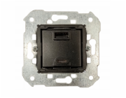 Nabíječka Kontakt-Simon Duální USB nabíječka typ A+C Kontakt-Simon Simon 82 7511296-039 (modul), 230V AC / 5V DC ?3,1A RYCHLÉ NABÍJENÍ 3,1A 230V IP20 černá