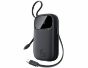 Baseus Powerbanka EnerFill FC31 QPow3 20000mAh 45W s digitálním displejem a 2 vestavěnými kabely USB-C - černá