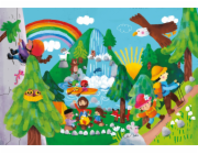 Vilac Dřevěná knížka s puzzle Dobrodružství
