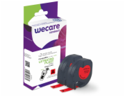 WECARE ARMOR páska 2ks kompatibilní s DYMO S0721630,Black/Red,12MM*4M