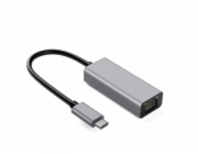 IBox IACRJ Hliníkový adaptér RJ45 na USB Typ-C 10/100/1000 Mb/s