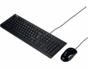 Asus Klávesnice + myš Asus U2000 | Sada klávesnice a myši | Kabelová | US | Černá