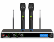 Novox FREE PRO H2 - bezdrátový mikrofonní systém s možností volného přepínání frekvenčního pásma (630 - 668 MHz)