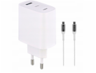 Nabíječka TNB Gan 230V 65W, nástěnná nabíječka, 2 x USB-C...