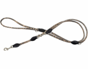 Barry King Vodítko pro psy , vzor geparda, nastavitelné kulaté 6 mm / 220 cm