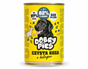 DOBRY PIES Mono Čistá koza + kolagen – vlhké krmivo pro psa – 400g